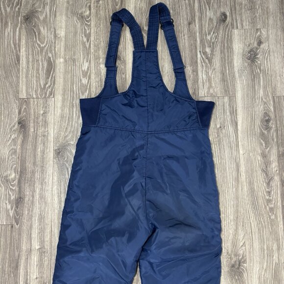 VTG Topher Mens Ski Pants Overalls Bib Ski Suit Suspenders 70s 80s M Blue Retro - Picture 13 of 15
